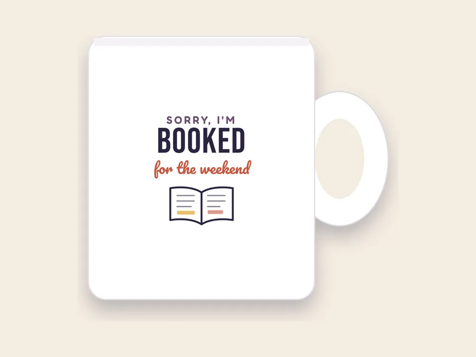 Booked for the Weekend Mug